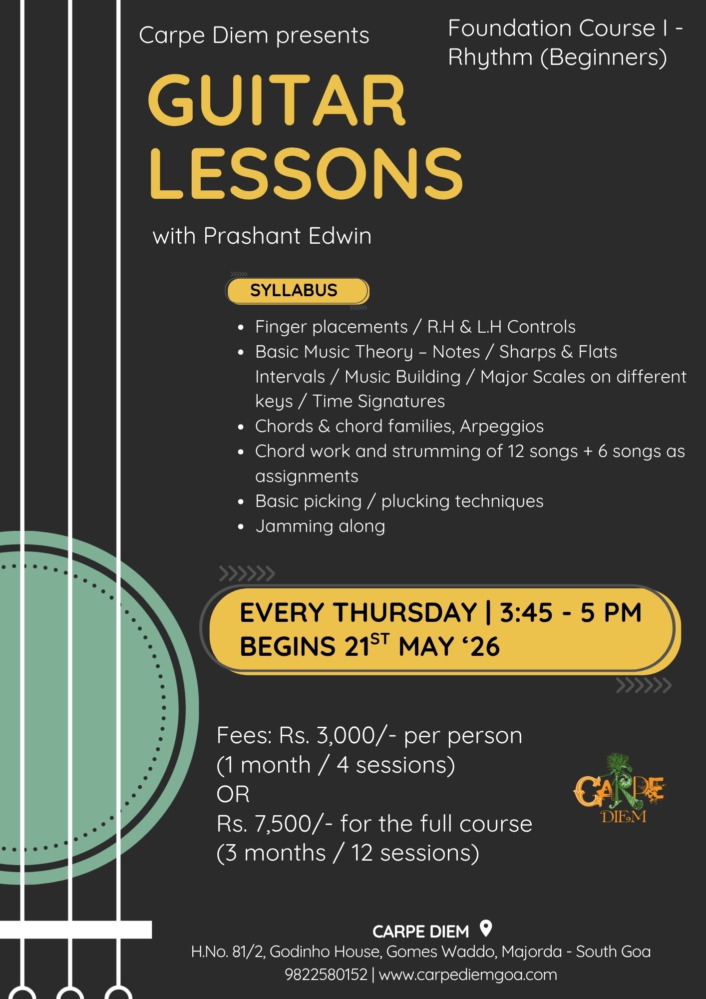 Guitar Foundation — Rhythm (Beginners)