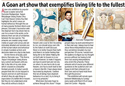 A Goan art show that exemplifies living Life to the fullest