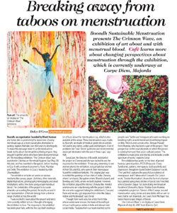 Breaking away from taboos on menstruation