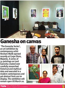 Ganesha on canvas