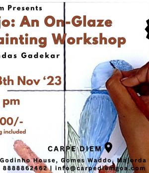 "Azulejo: On Glaze Tile Painting Workshop" with Ramdas Gadekar 16 - 18th Nov '23 4 - 6:30 pm