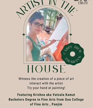 Artist in the house - Krishna